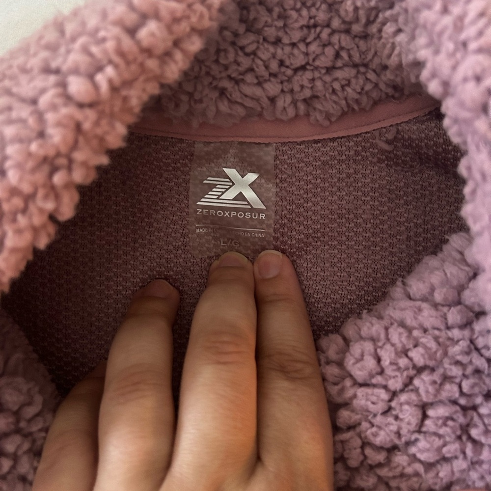 ZeroXposur Soft Pink Sherpa Jacket - Picture 3 of 4